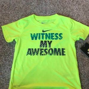 Dry fit yellow Nike shirt